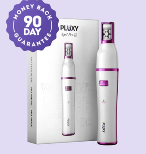 Pluxy Epil Pro 3 offer product with 90-day guarantee